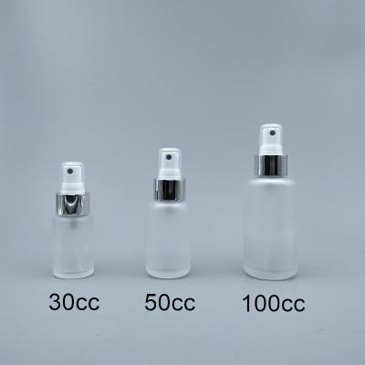 噴瓶 毛玻 銀噴頭 30cc L-0350