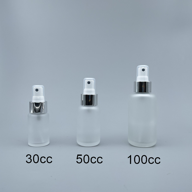 噴瓶 毛玻 銀噴頭 100cc