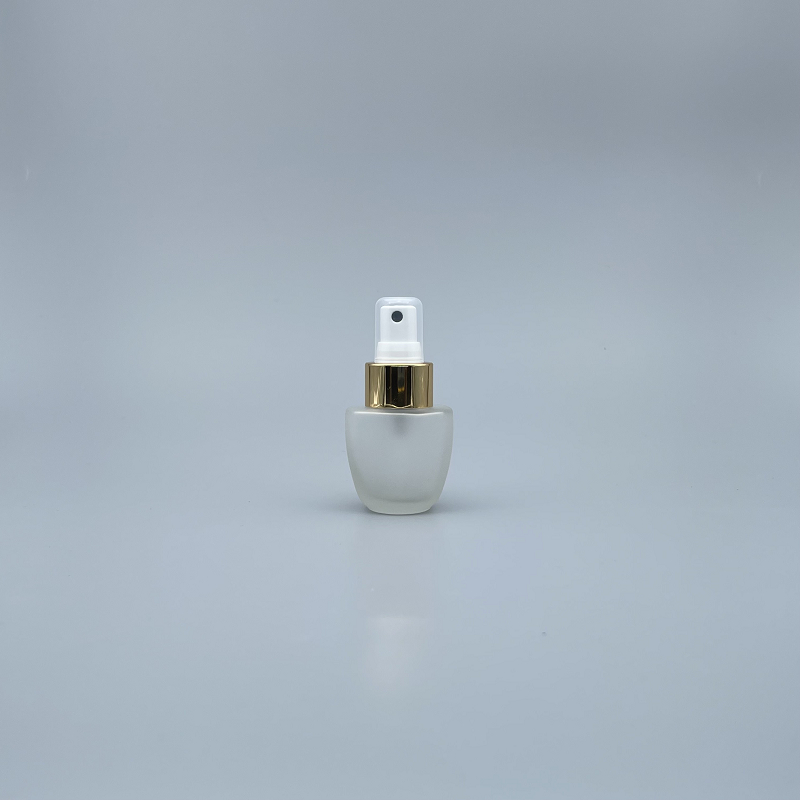 桃型 噴瓶 毛玻 30cc 金噴頭