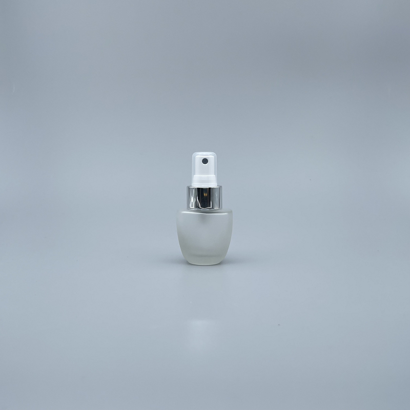 桃型 噴瓶 毛玻 30cc 銀噴頭