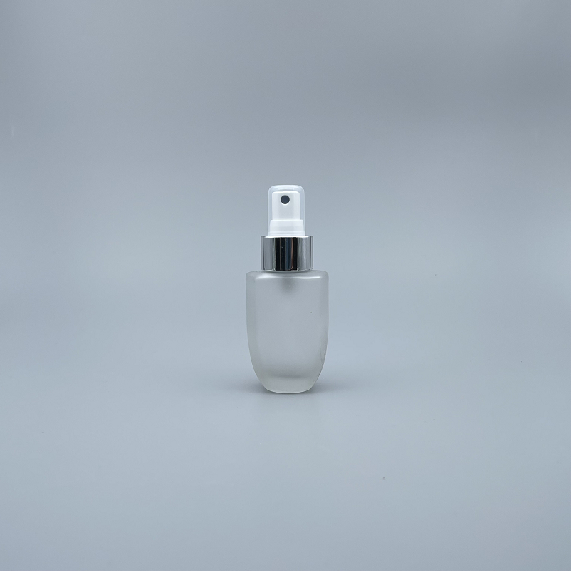 桃型 噴瓶 毛玻 50cc 銀噴頭