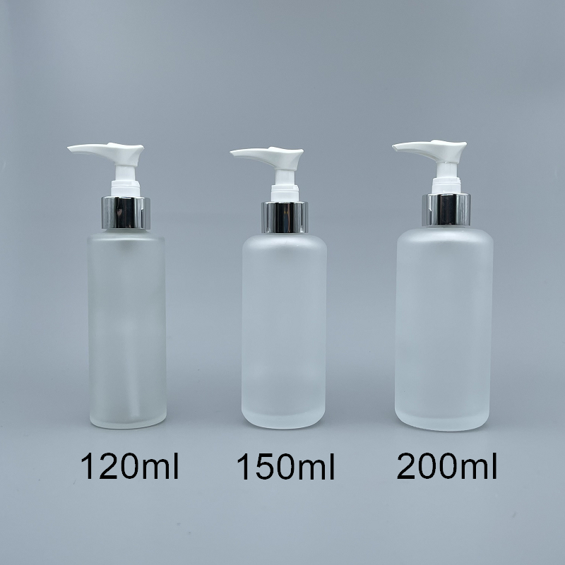 壓瓶 毛玻 200ml 銀壓頭