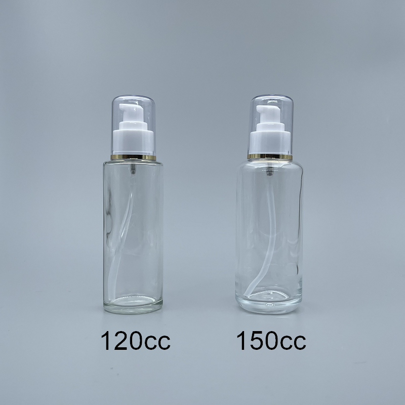 壓瓶 附蓋 透玻 150cc 蓋滾金邊 L-1550