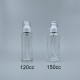 壓瓶 附蓋 透玻 150cc 蓋滾銀邊 L-1550
