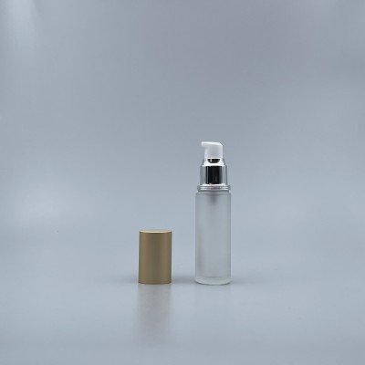 壓瓶 附蓋長瓶 銀壓頭 20牙 30cc L-0334