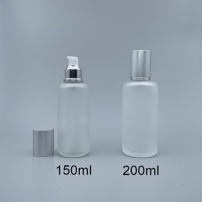 壓瓶 霧銀蓋 毛玻 150ml L-1550