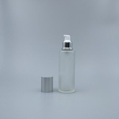 壓瓶 霧銀蓋 毛玻 120ml L-1208