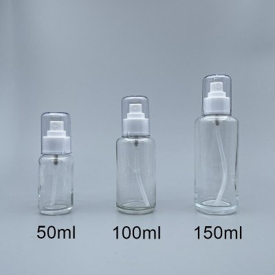 噴瓶 透玻 附蓋 50ml 蓋無滾邊 L-0514