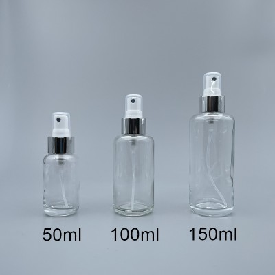 噴瓶 透玻 銀噴頭 100cc L-1019