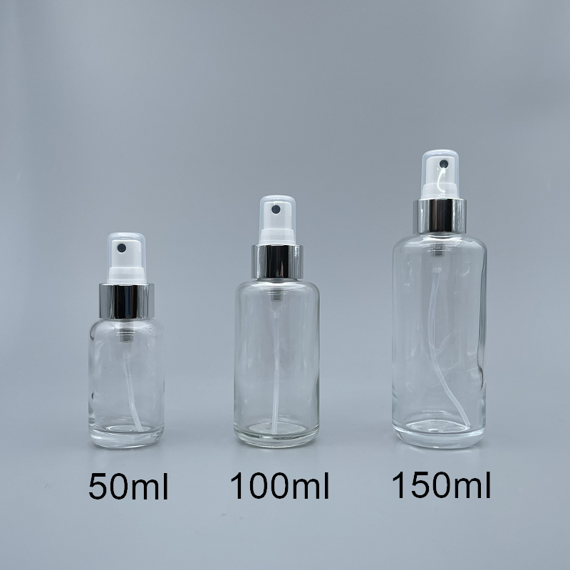 噴瓶 透玻 銀噴頭 100cc L-1019