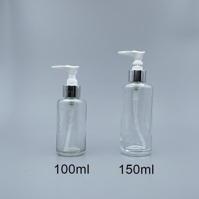 壓瓶 透明 銀色壓頭 100ml L-1019