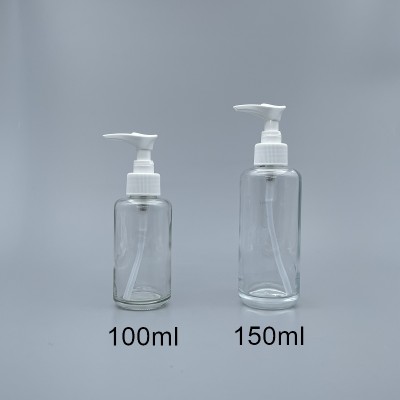壓瓶 透明 白色壓頭 150ml L-1550