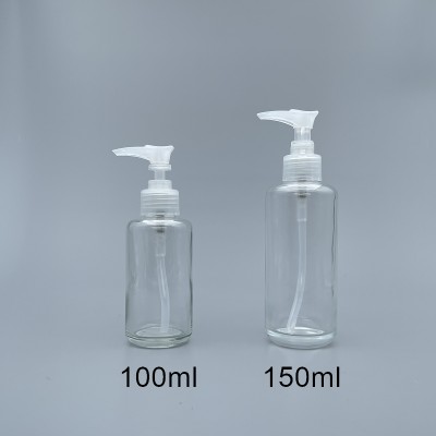 壓瓶 透明 本色壓頭 150ml L-1550