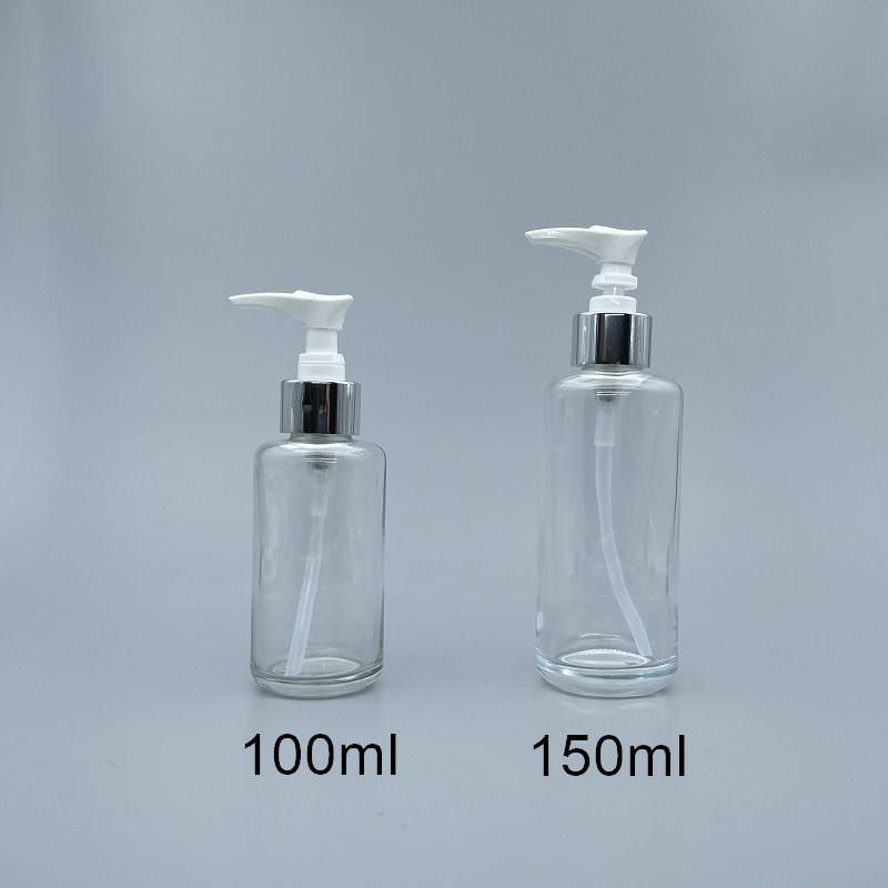 壓瓶 透明 銀色壓頭 150ml L-1550