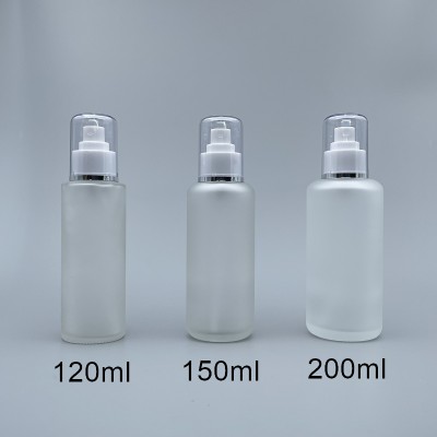 噴瓶 毛玻 附蓋 120cc 蓋滾銀邊 L-1208