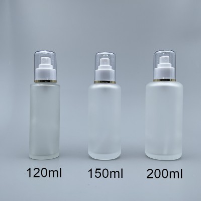 噴瓶 毛玻 附蓋 150cc 蓋滾金邊 L-1550