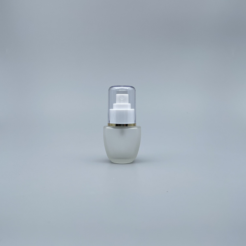 桃型 噴瓶 附蓋毛玻 30cc 蓋滾金邊