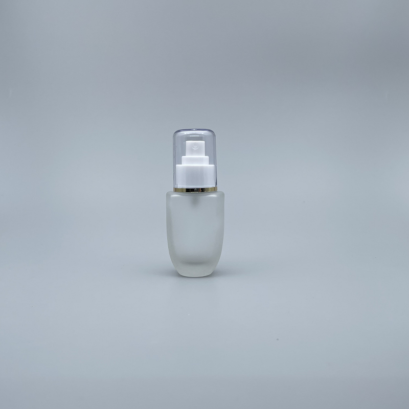 桃型 噴瓶 附蓋毛玻 50cc 蓋滾金邊