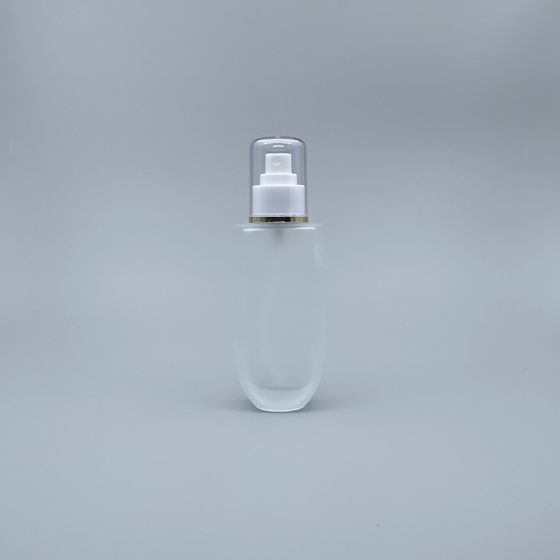 桃型 噴瓶 附蓋毛玻 100cc 蓋滾金邊