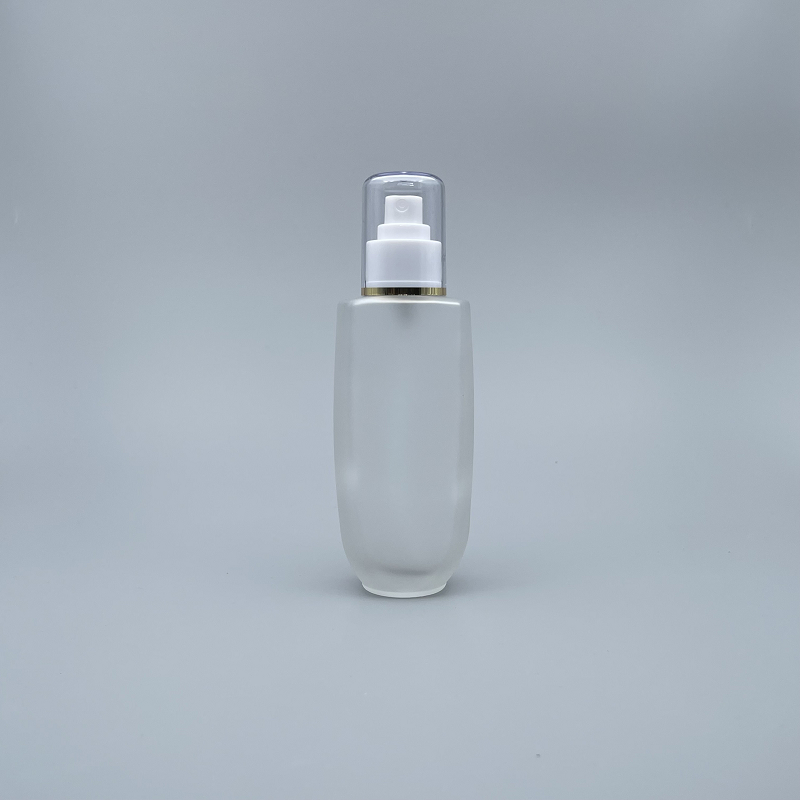 桃型 噴瓶 附蓋毛玻 150cc 蓋滾金邊