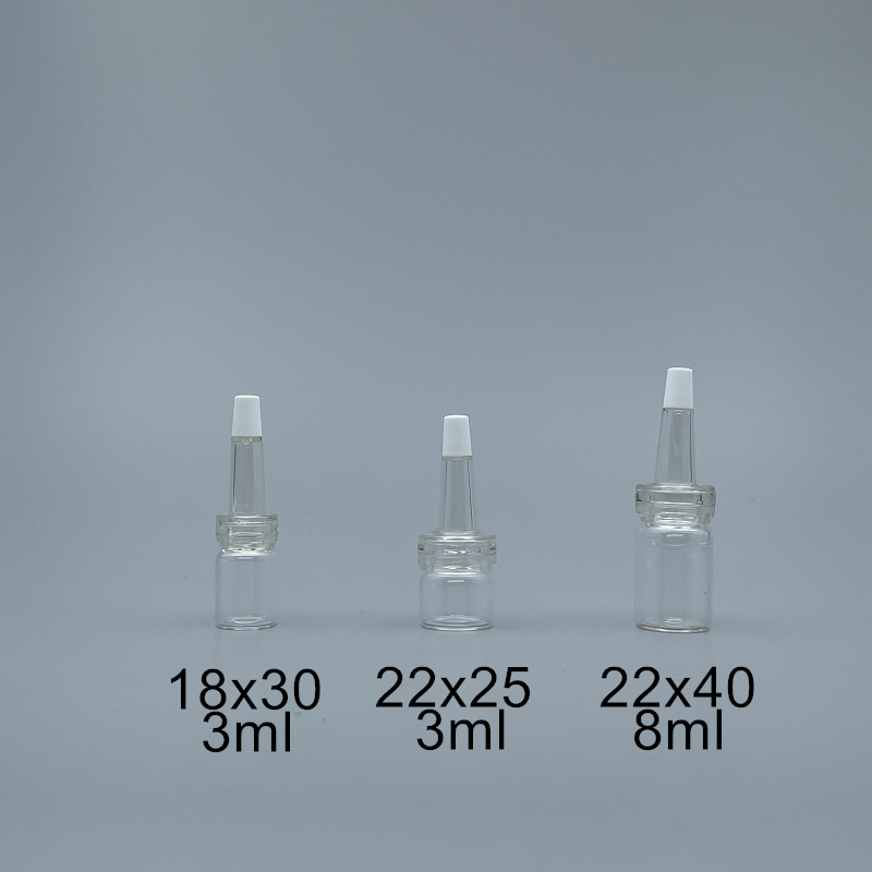 精華液瓶 透明  18x30+15mmPVC奶嘴頭 3ml