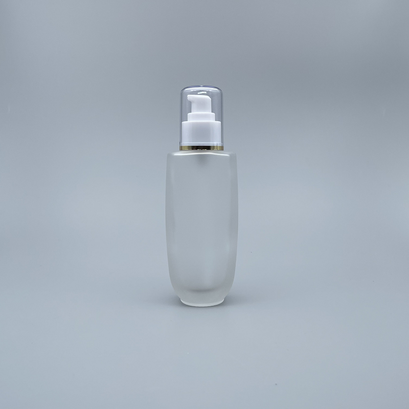 桃型 壓瓶 附蓋毛玻 150cc 蓋滾金邊