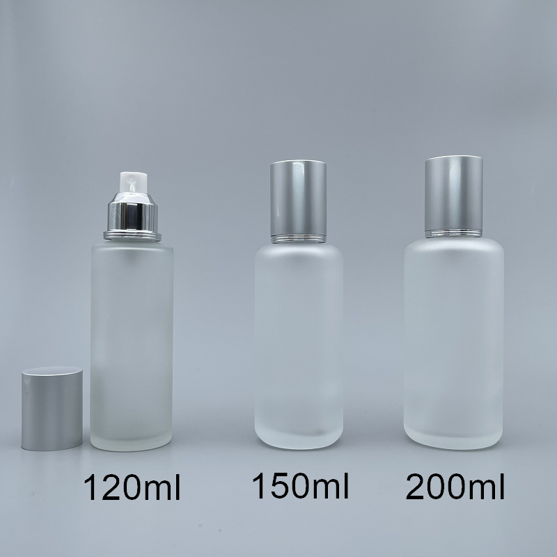 噴瓶 霧銀蓋 毛玻 200ml L-2001