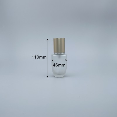 桃型 噴瓶 霧銀蓋 毛玻 50cc