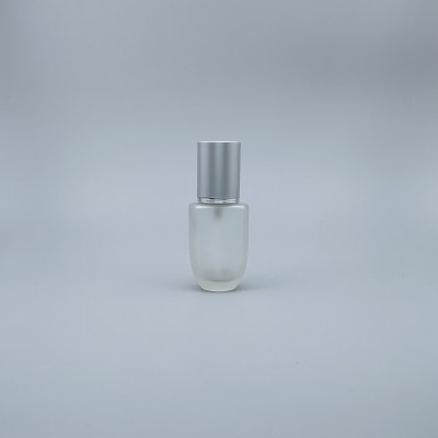 桃型 噴瓶 霧銀蓋 毛玻 50cc