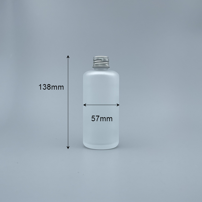 鋁蓋瓶 毛玻 200ml 全鋁蓋+5.5#無洞內塞