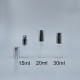 噴瓶 透玻 銀蓋銀噴頭 15cc 24x63mm
