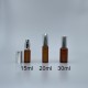 噴瓶 茶玻 銀蓋銀噴頭 30cc 30x71mm