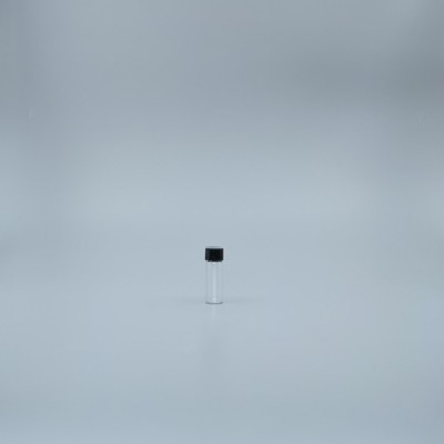 玻璃瓶 黑蓋 透明2cc 12x36mm