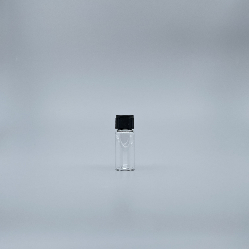 玻璃瓶 透明 10ml 18牙黑蓋+22x54滴瓶身