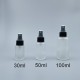 噴瓶 毛玻 黑噴頭 100cc L-1019