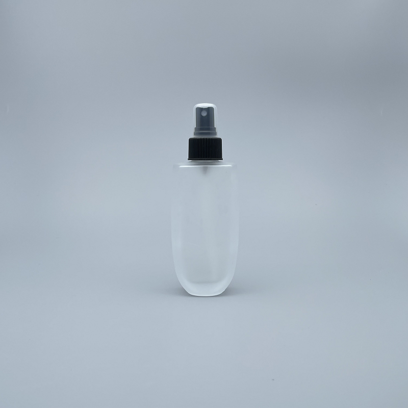 桃型 噴瓶 毛玻 100cc 黑噴頭