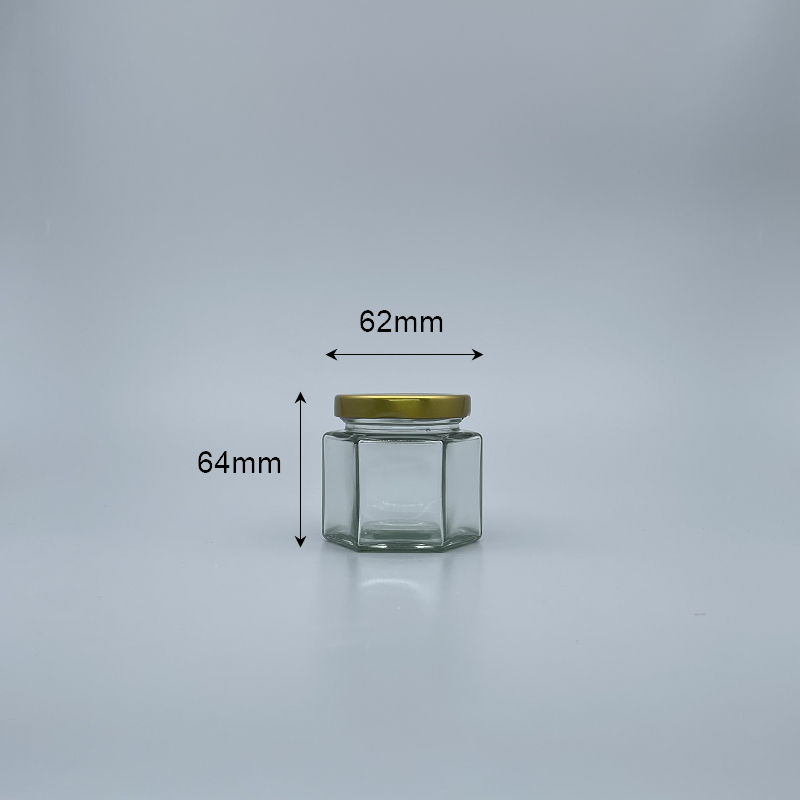食品罐 六角瓶 110ml RP-25 金蓋 58mm