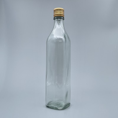 鋁蓋瓶 金蓋 透玻蜂蜜瓶 小口 500ml