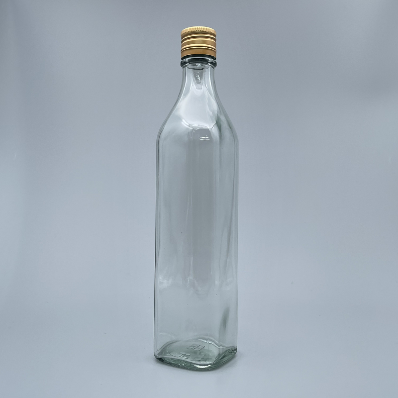 鋁蓋瓶 金蓋 透玻蜂蜜瓶 小口 500ml
