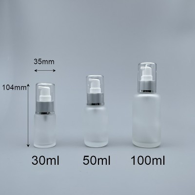 壓瓶 附蓋霧金中束 毛玻 30ml L-0350