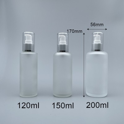 壓瓶 附蓋霧金中束 毛玻 200ml L-2001