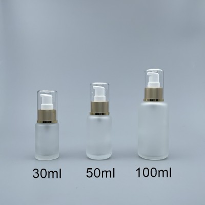 壓瓶 附蓋霧金中束 毛玻 30ml L-0350