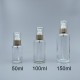 壓瓶 附蓋霧金中束 透明 150ml L-1550