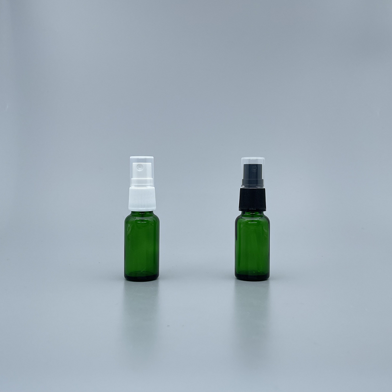 噴瓶 綠色玻璃 黑噴頭 20ml YB