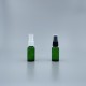 噴瓶 綠色玻璃 黑噴頭 20ml YB