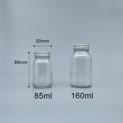 透明玻璃瓶 10K 40#全鋁蓋 85ml