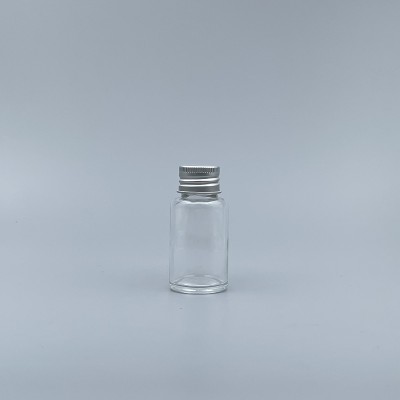 鋁蓋瓶 透玻 30ml 全鋁蓋+有洞內塞
