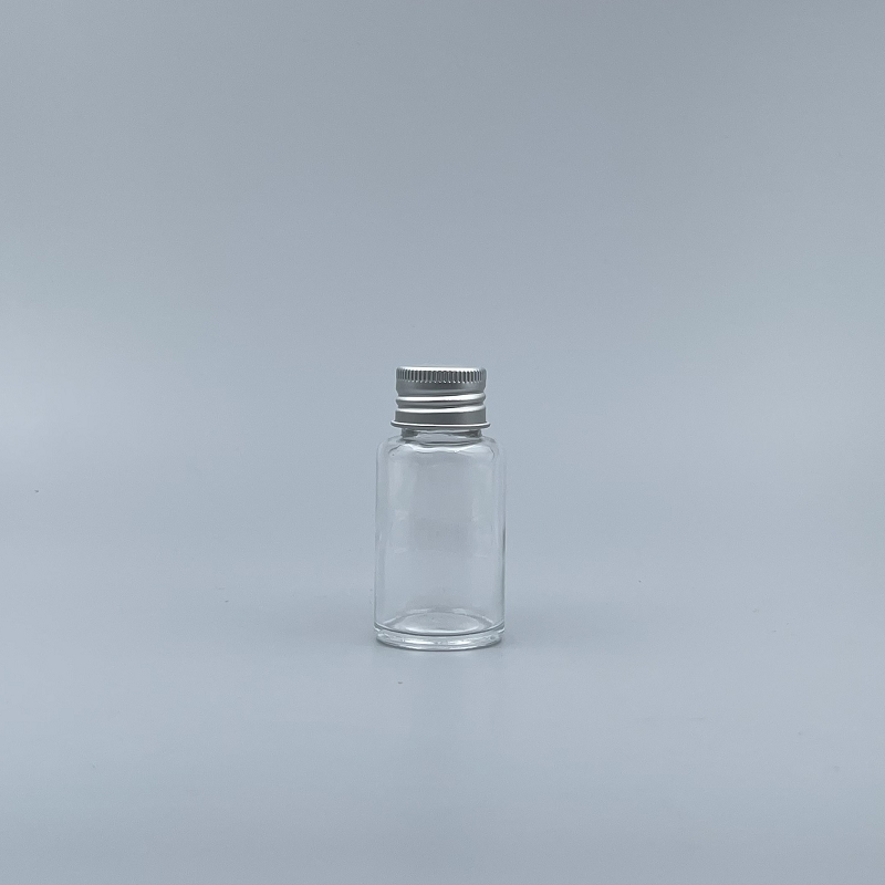鋁蓋瓶 透玻 30ml 全鋁蓋+有洞內塞