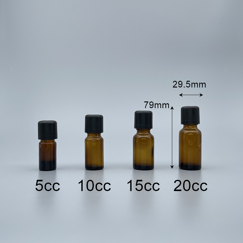 精油瓶 德國 茶色 下壓式安全蓋 20cc