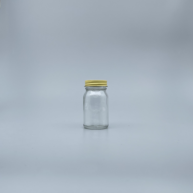 透明玻璃瓶 7K 黃鐵蓋 60ml